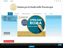 Tablet Screenshot of istitutopsicoterapie.com